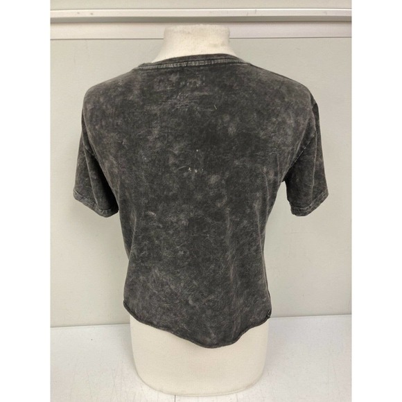 Guns N Roses Rock Band Logo T-Shirt Medium Cut Crop Top Acid Wash Axl Rose Slash - Picture 3 of 4